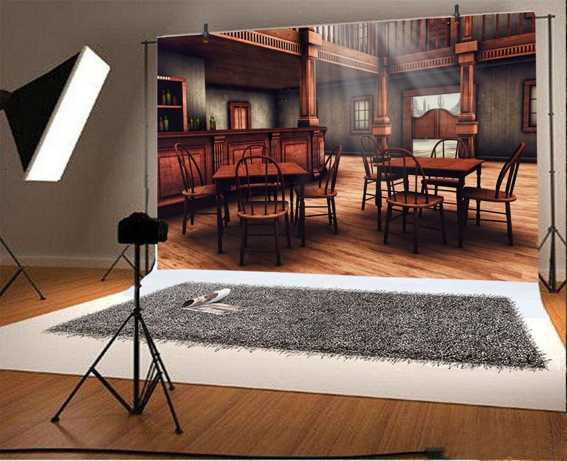 Yeele 10x8ft Wild West Backdrop Vintage Western Cowboy Saloon Bar Background Kids Adult Photo Booth Shoot Vinyl Studio Props - Image 2